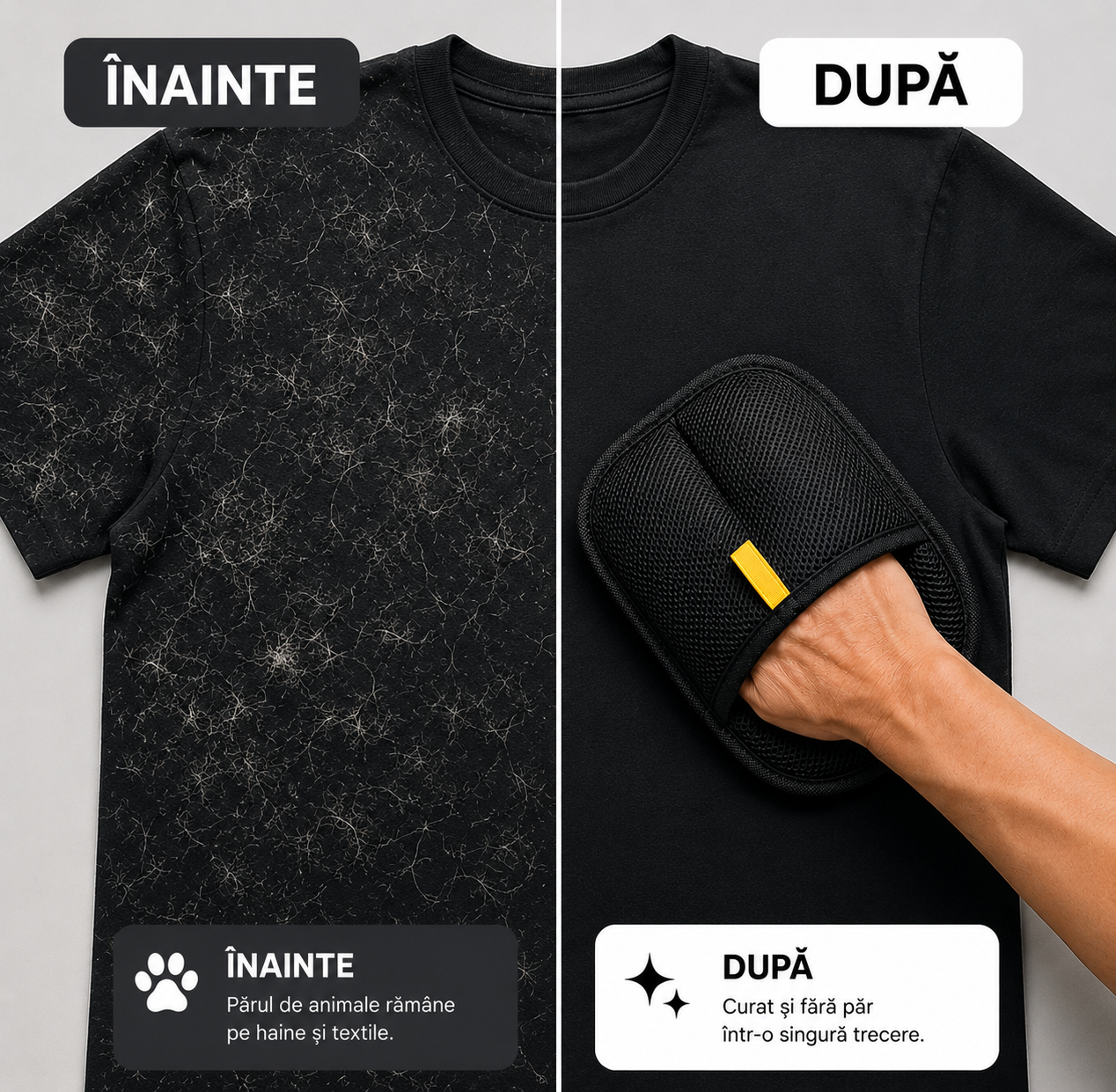 Manusa magica Anti-Par animale cu efect Electrostatic