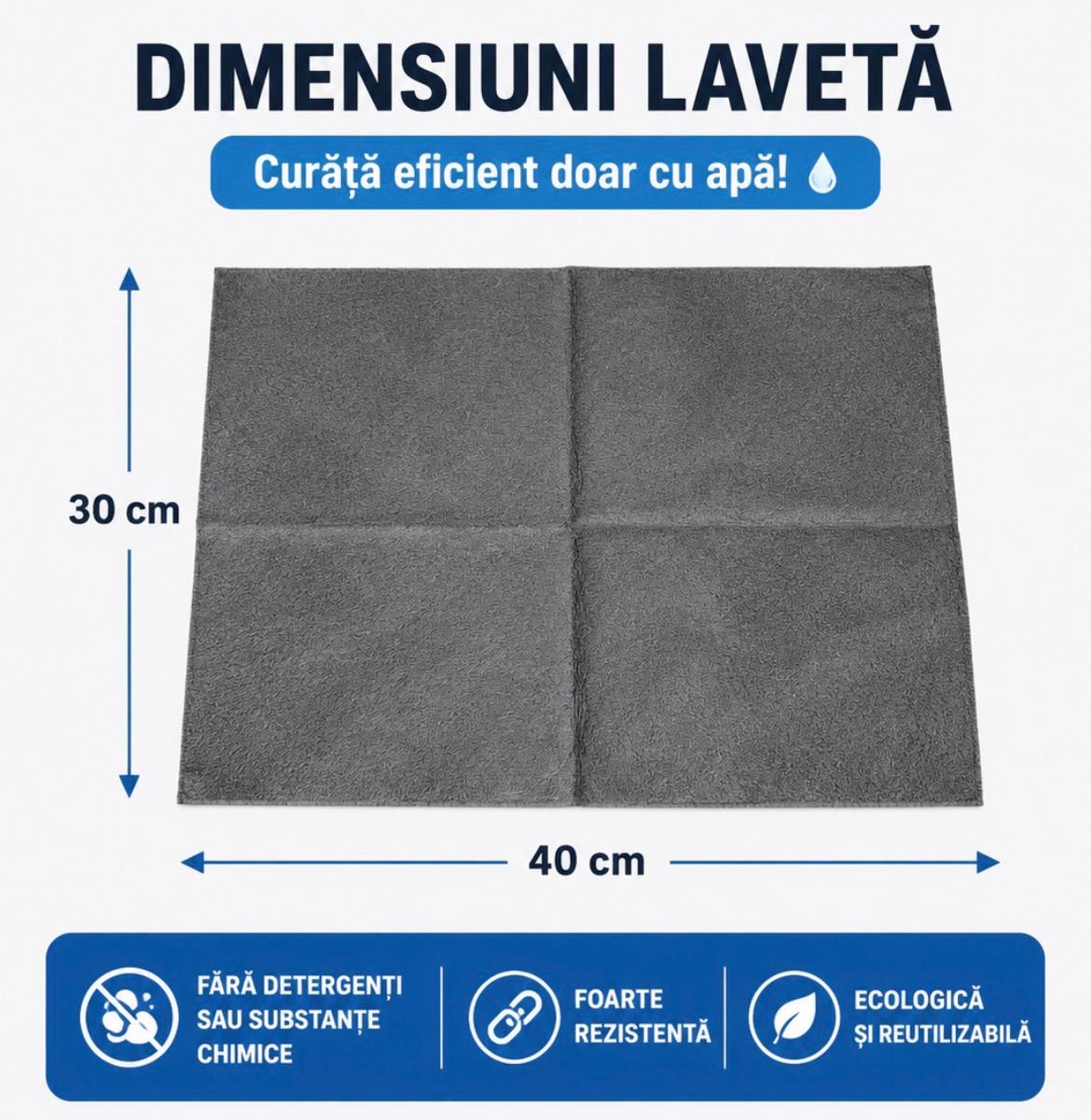 Set 6 Lavete Magice din Microfibră Premium XXL (5 + 1 GRATIS)