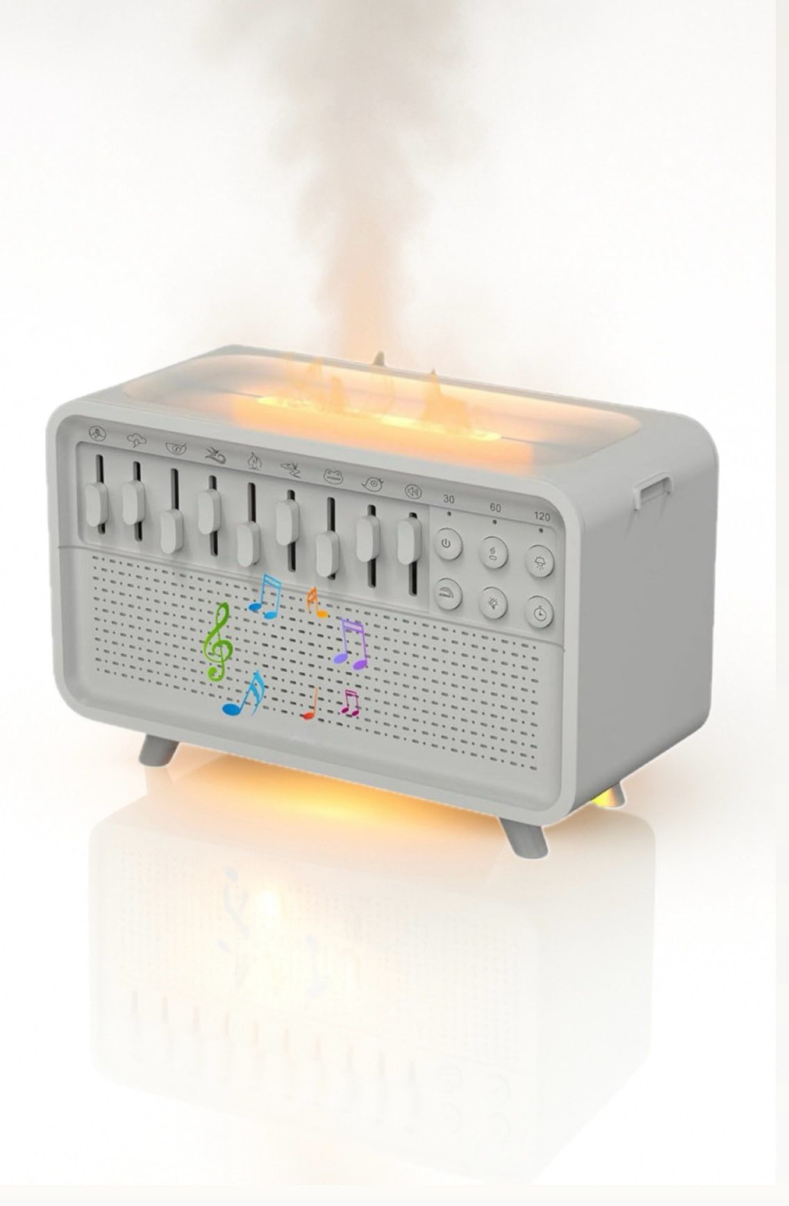 Umidificator cu Aromaterapie, 8 Tipuri de Sunete pentru Somn Profund si Calmare