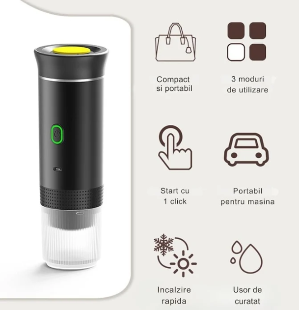 BrewGo™ – Espressor Portabil 3-în-1